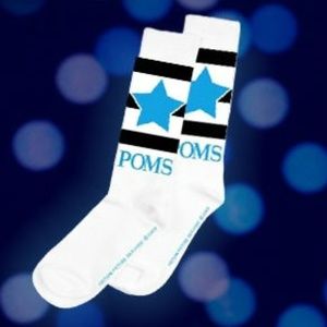 New! Official Poms Diane Keaton Cheerleader Movie Socks